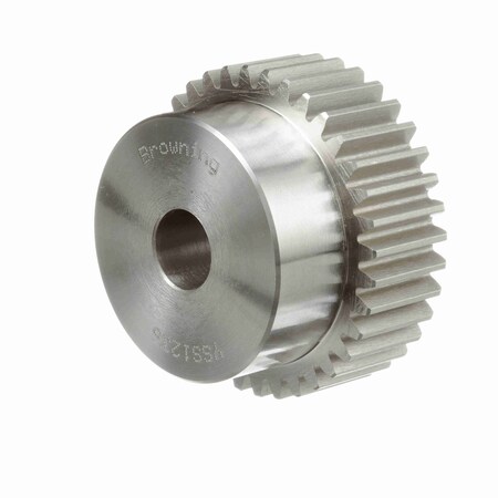 Browning Steel Minimum Plain Bore Spur Gear - 20 Pa 12 Dp, YSS1236 YSS1236